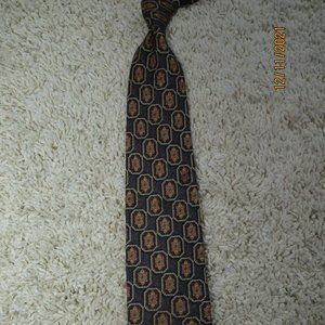 Valentino Cravette Silk Tie Dark Grey Golf Red 2